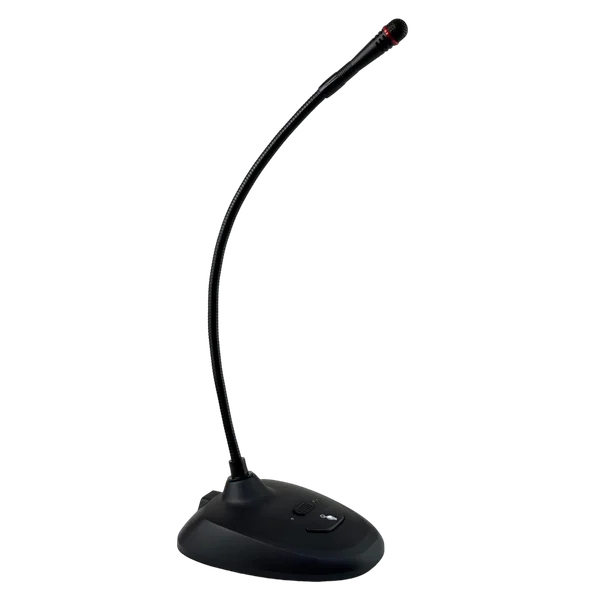 HearClear PTT HCDM160 Gooseneck Desk Microphone